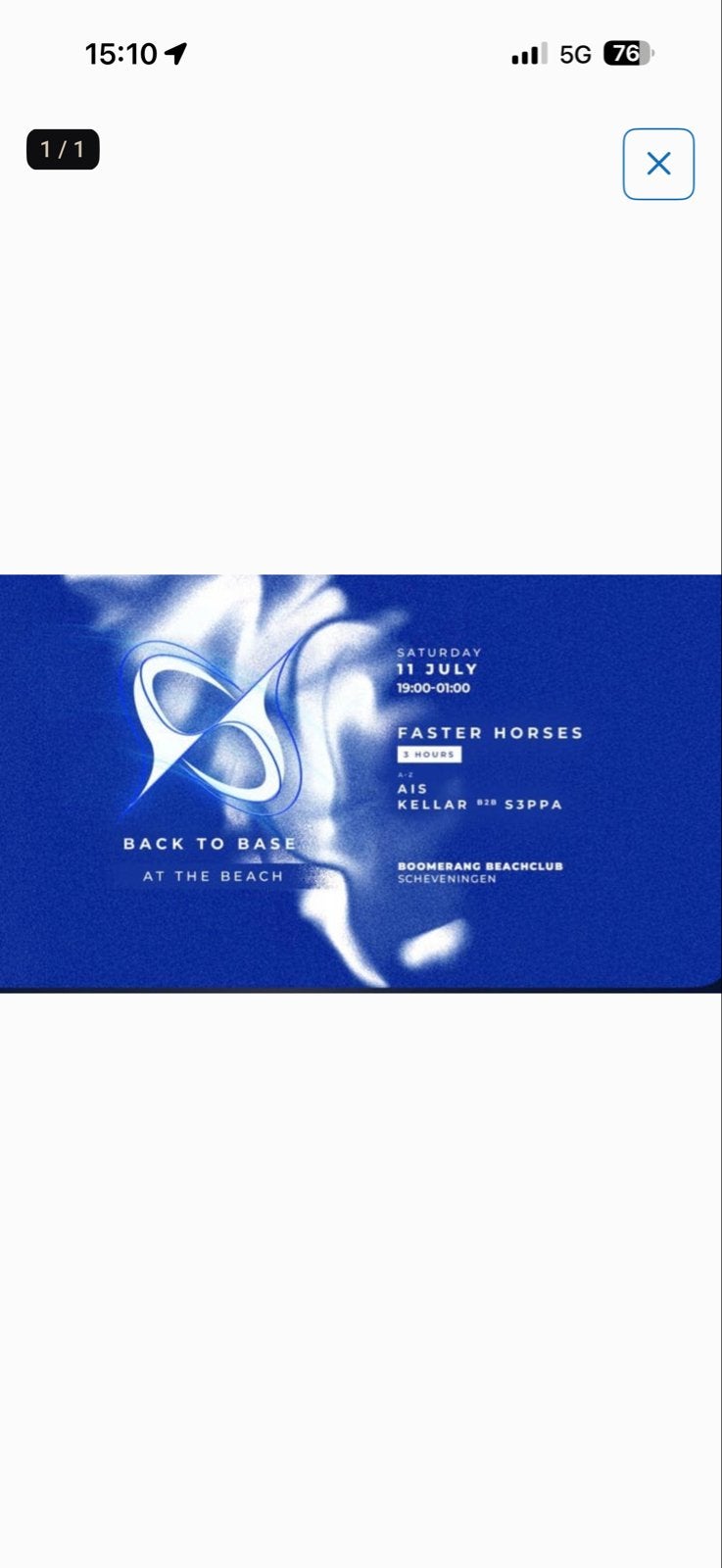 2x ticket back to base 11 juli, Tickets en Kaartjes, Concerten | Dance, Twee personen, Juli