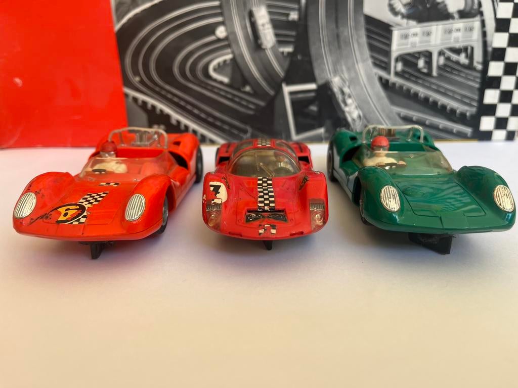 3x Fleischmann Slot Car, Kinderen en Baby's, Speelgoed | Racebanen, Ophalen of Verzenden, Gebruikt, Elektrisch, Fleischmann