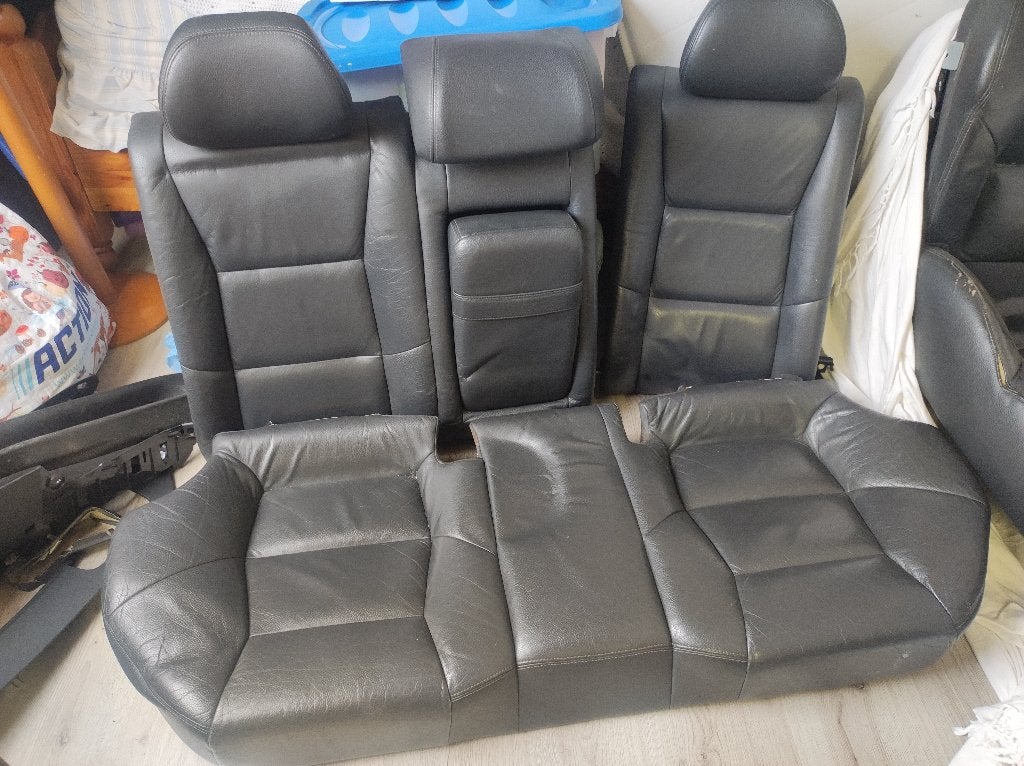 Volvo S60 V70 +'05 lederen stoelen achterbank grijs in delen, Ophalen, Gebruikt, Volvo