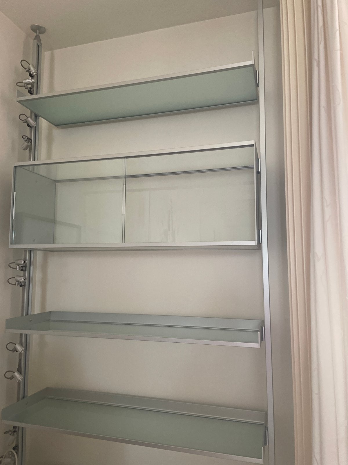 Rimadesio Vitrinekast Zenit -  ( 2 stuks) prijs p/st., Ophalen, 100 tot 150 cm, 200 cm of meer, 25 tot 50 cm