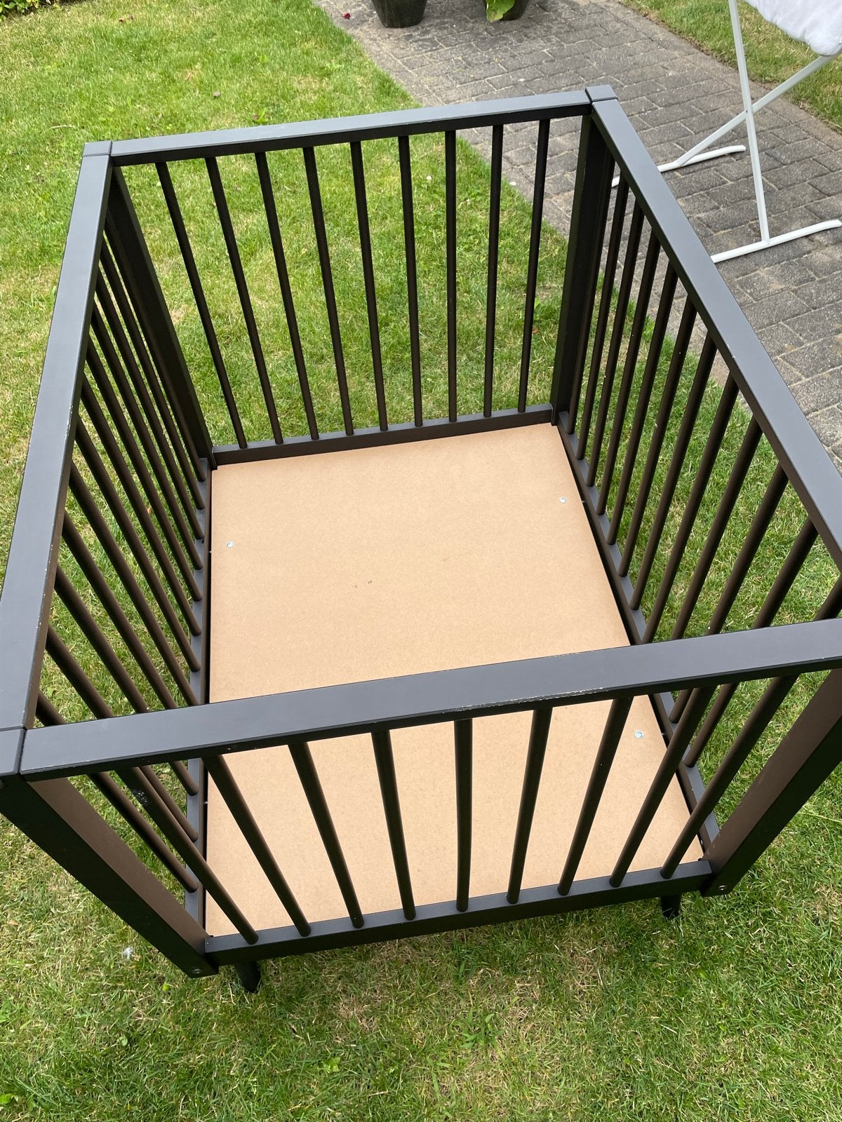 Europe Baby Evy II Playpen Matt Black kinderbox met matras, Kinderen en Baby's, Ophalen, Gebruikt, Vierkant