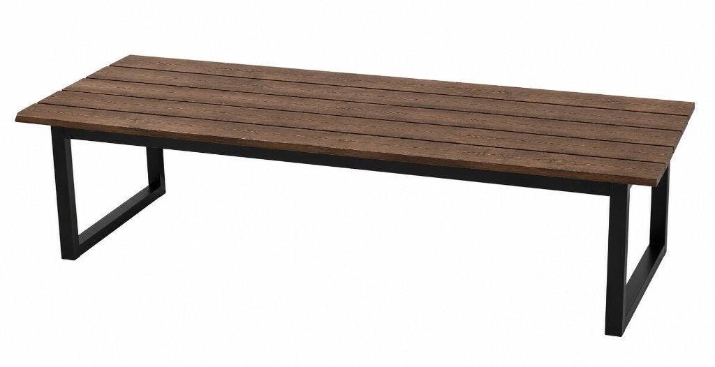 Mooie zware (buiten) tafel. 3M lang, Tuin en Terras, Tuintafels, Ophalen, Zo goed als nieuw, Rechthoekig, Hout
