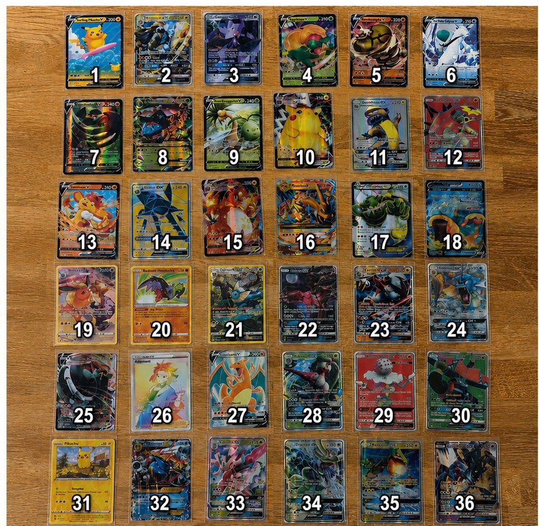 Grote Pokémon Kaart Collectie - V, VMAX, GX, EX, Ophalen of Verzenden, Gebruikt, Meerdere kaarten, Foil