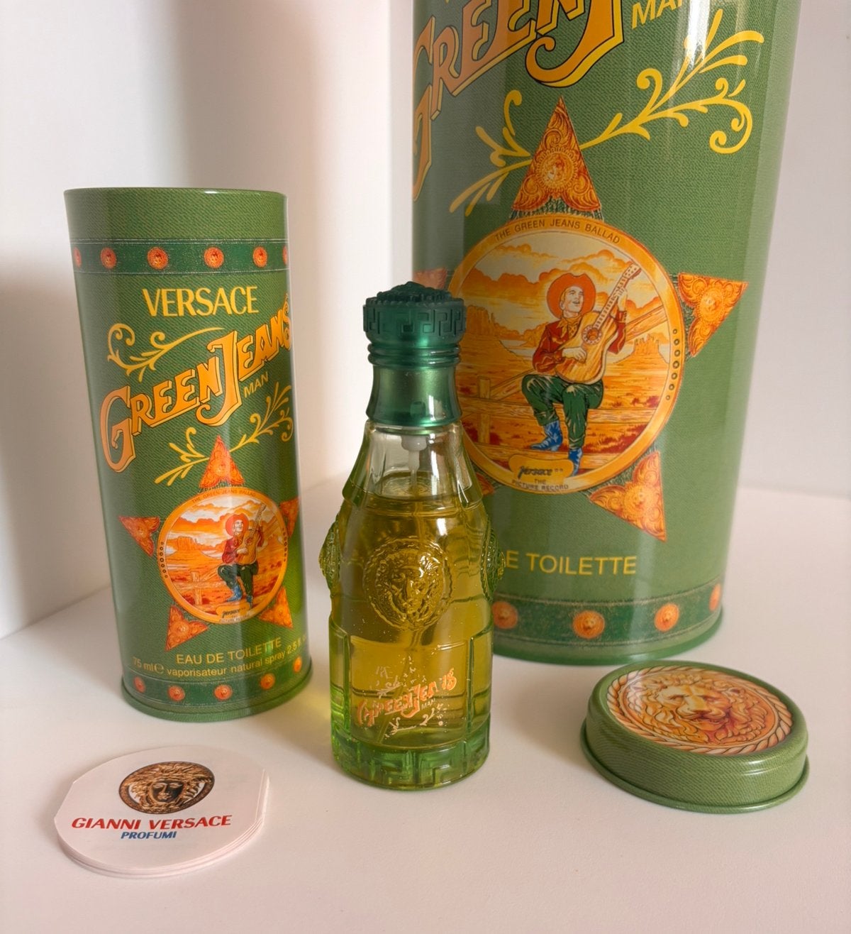 Versace Green Jeans 75ml NOS + Grote Display Koker, Ophalen of Verzenden, Zo goed als nieuw