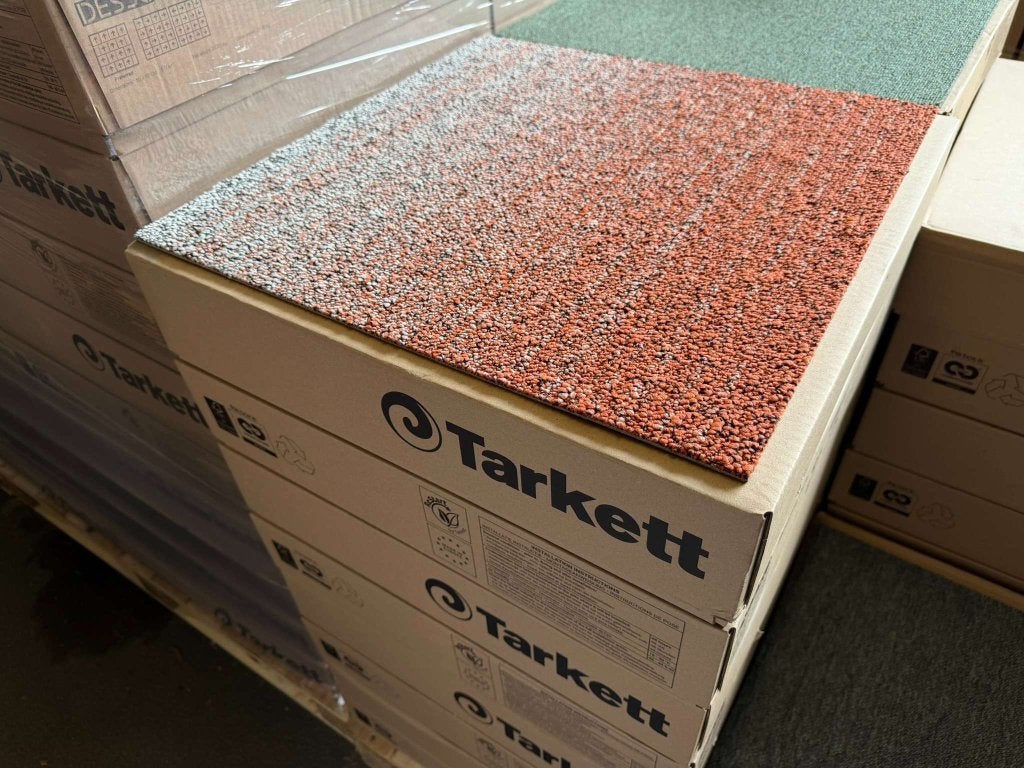 Desso tapijttegels Fuse 5102 grijs/oranje 50x50cm Nieuw, Niet ingevuld, Niet ingevuld, Nieuw, Geel