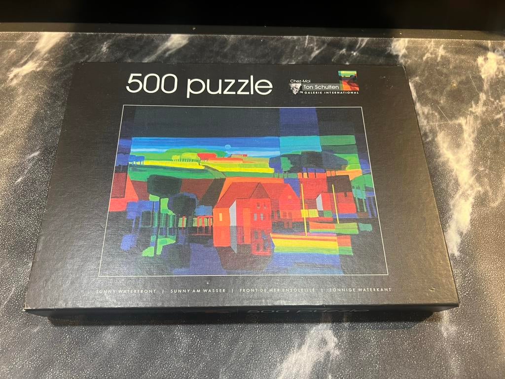 Chez Moi puzzel Ton Scholten 500 stukjes Zonnige waterkant, Ophalen of Verzenden, 500 t/m 1500 stukjes, Zo goed als nieuw
