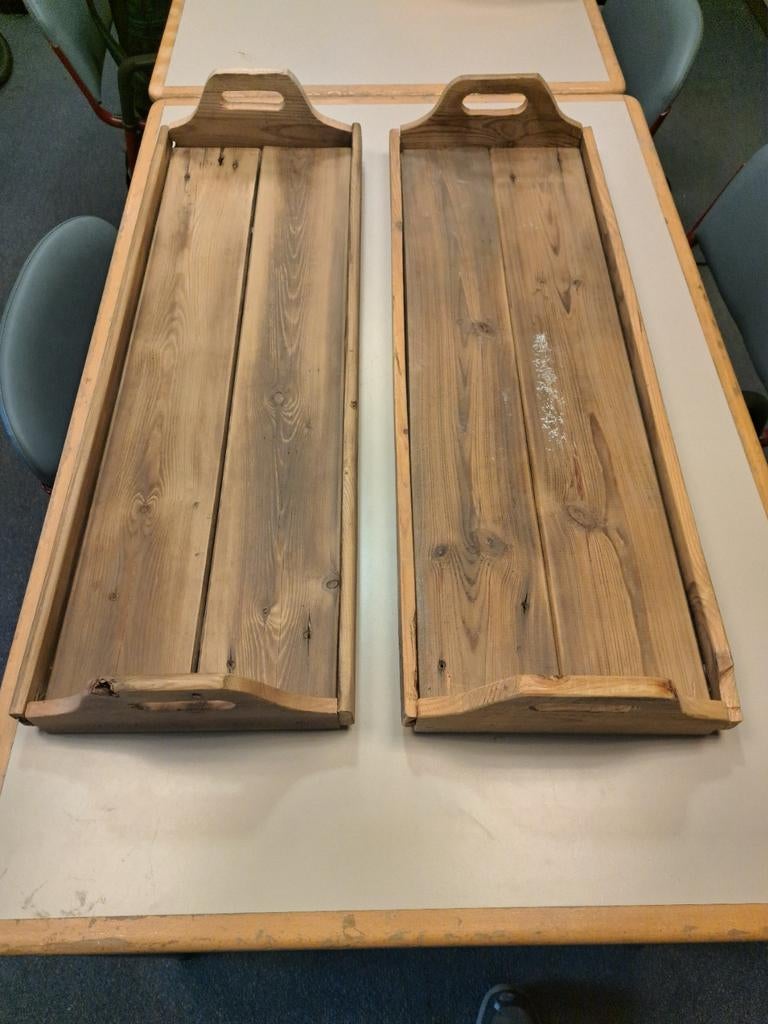Zelfgemaakte dienbladen van geïmpregneerd hout, Ophalen, Nieuw, Rechthoekig, Hout