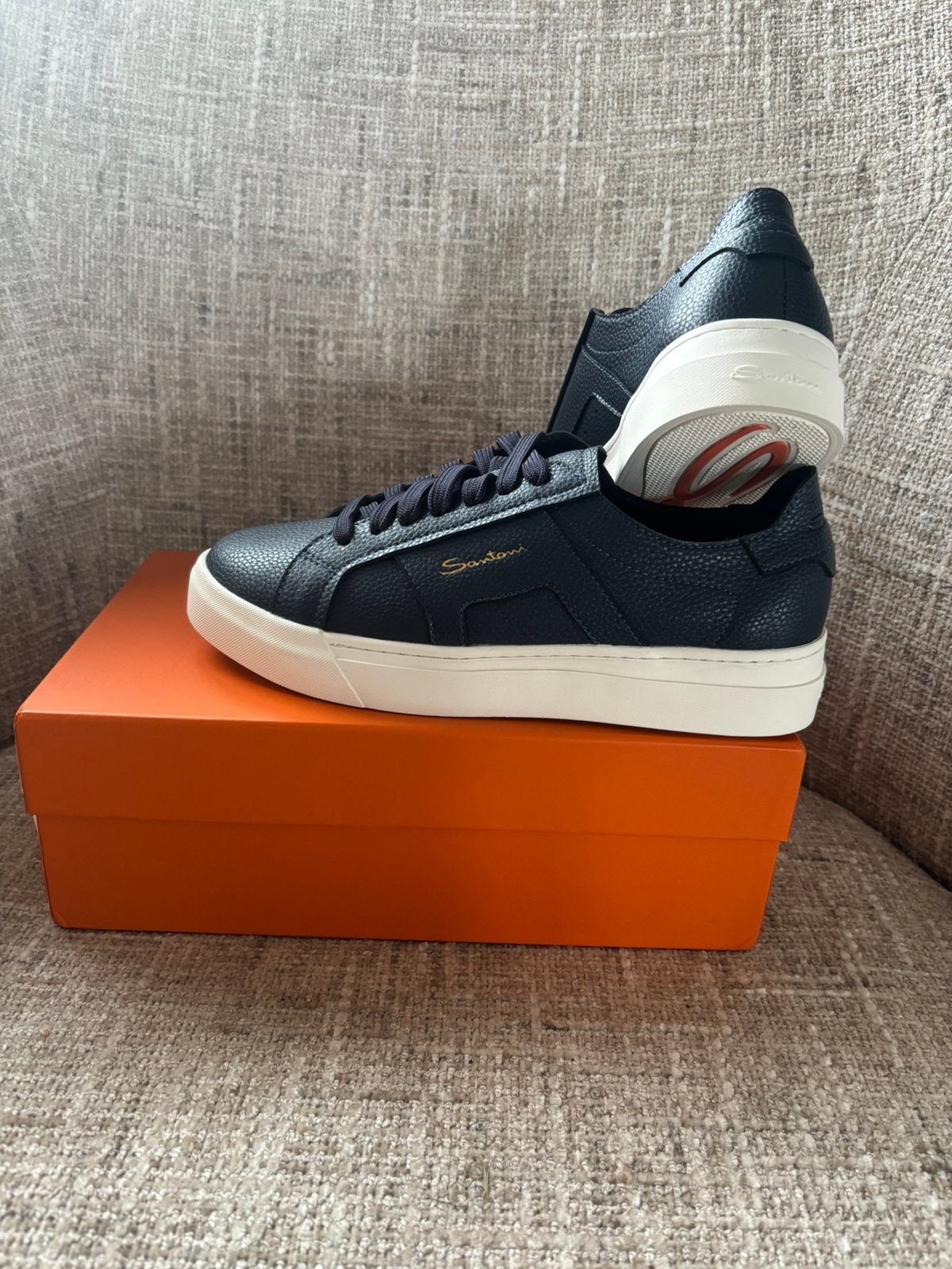 Santoni heren schoenen maat 42, Kleding | Heren, Schoenen, Blauw, Nieuw, Ophalen of Verzenden, Sneakers of Gympen
