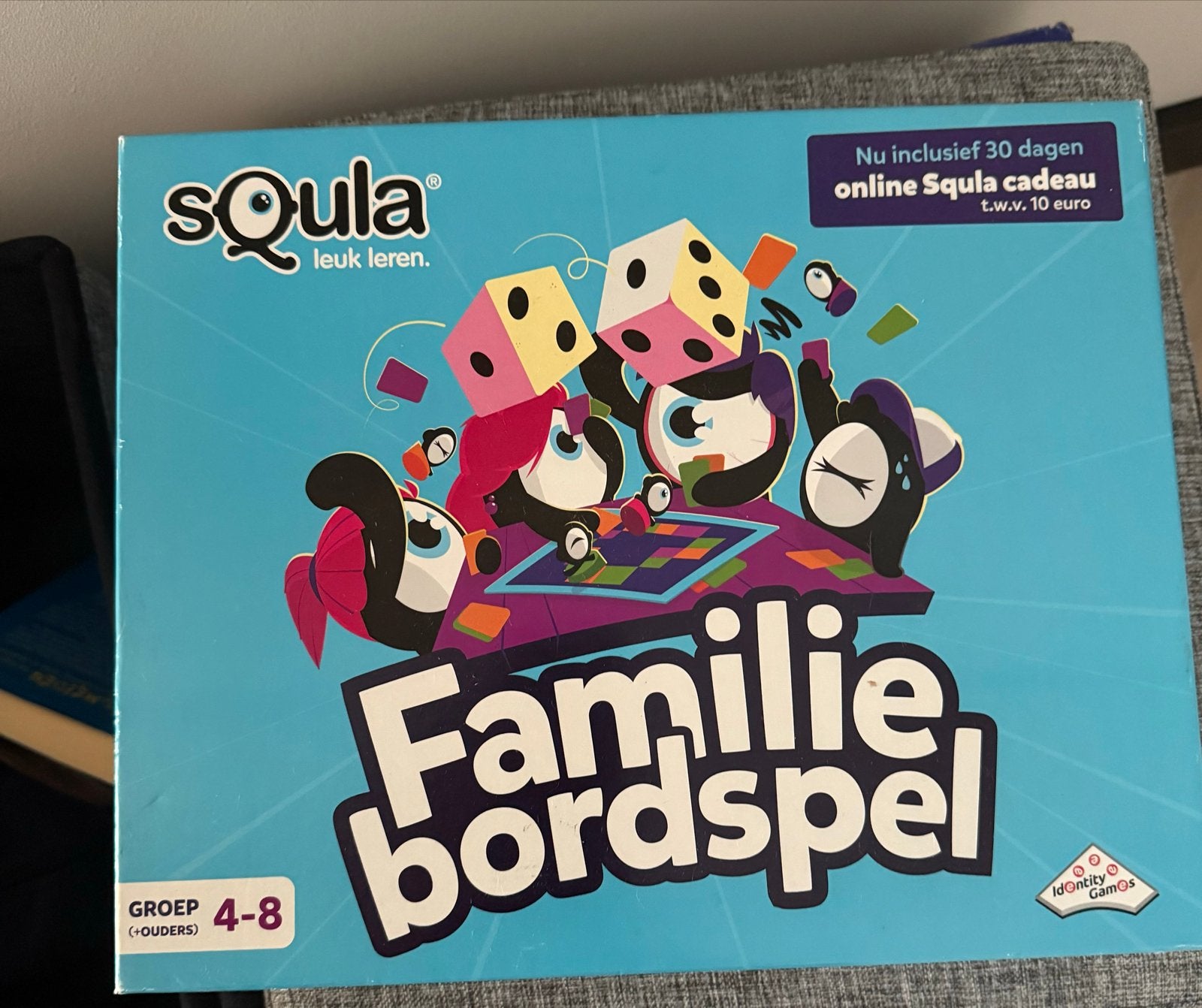 Squla Familie Bordspel - Leuk leren voor 4-8 jaar, Drie of vier spelers, Ophalen, Zo goed als nieuw
