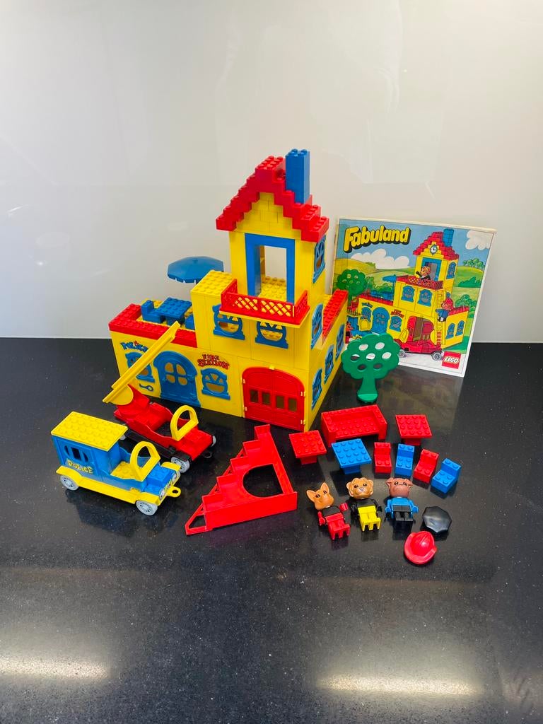 Lego Fabuland 350 | Town Hall, Gebruikt, Lego, Complete set, Inclusief minifiguren