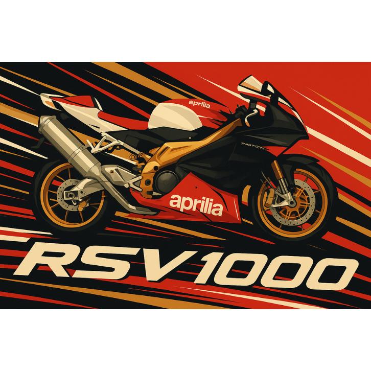 Aprilia RSV mille bord - RSV 1000 bord, Verzenden, Nieuw, Reclamebord