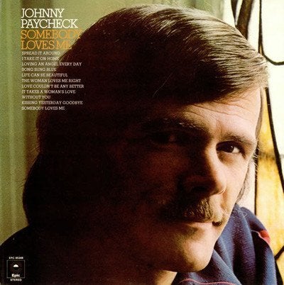 LP Johnny Paycheck - Somebody loves me, Ophalen, Gebruikt, 12 inch