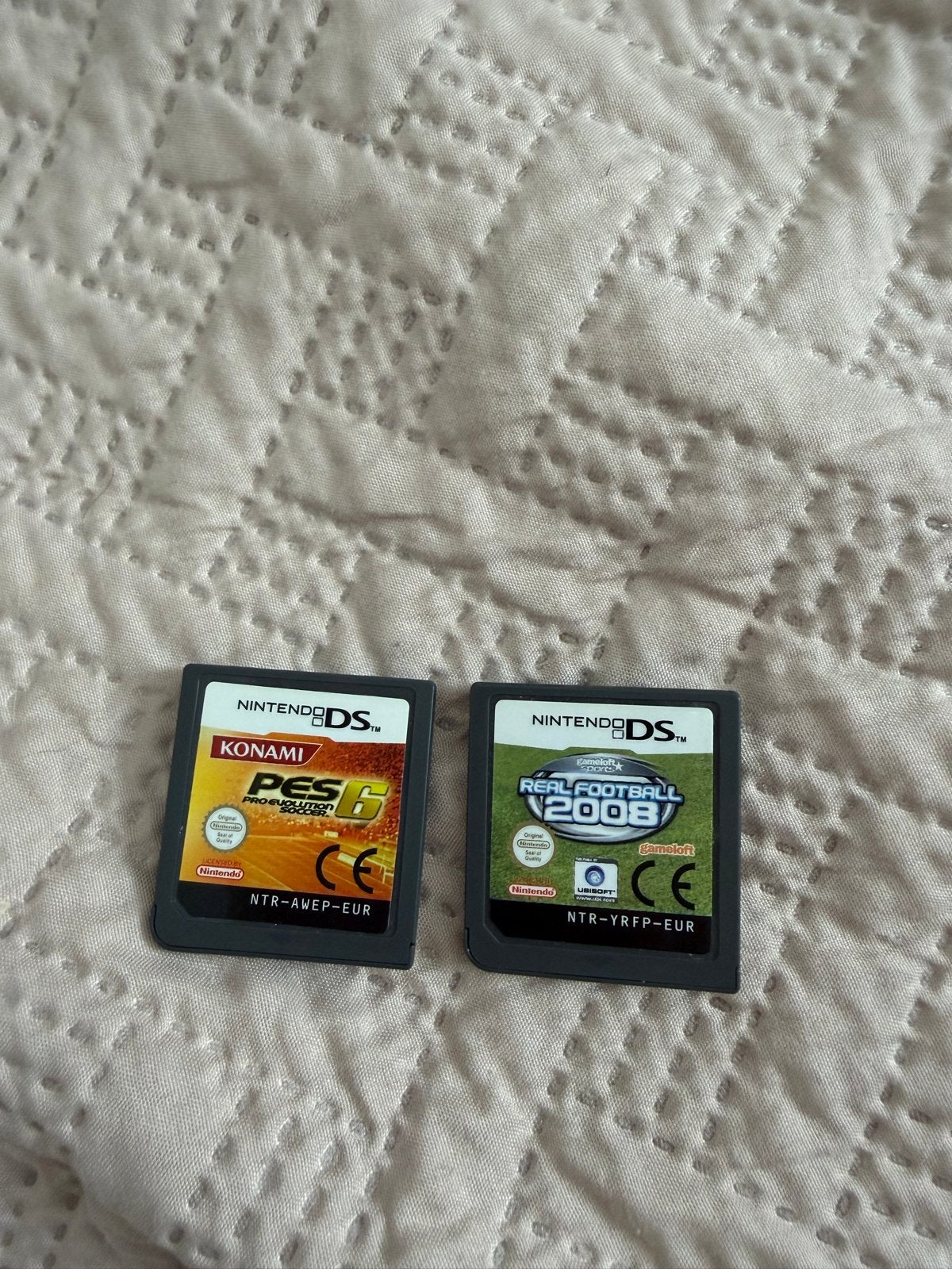 Nintendo DS Games: PES 6 & Real Football 2008, Gebruikt, 1 speler, Ophalen of Verzenden, Vanaf 3 jaar