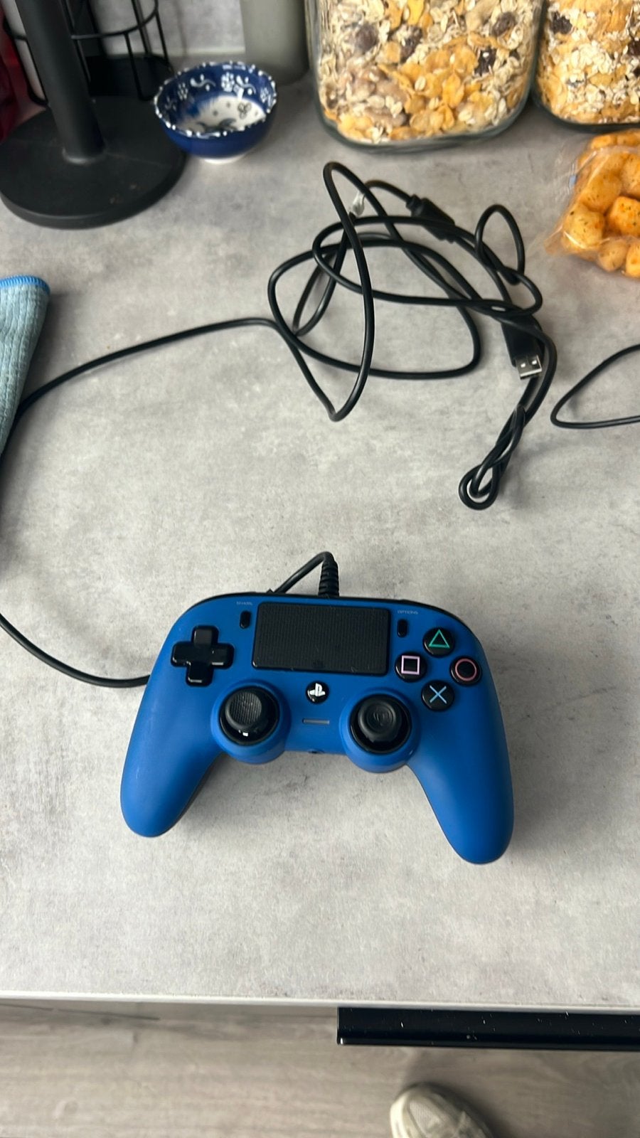 Nacon Compact Controller PS4 - Blauw (Bedraad), Ophalen, Gebruikt, Controller, PlayStation 4