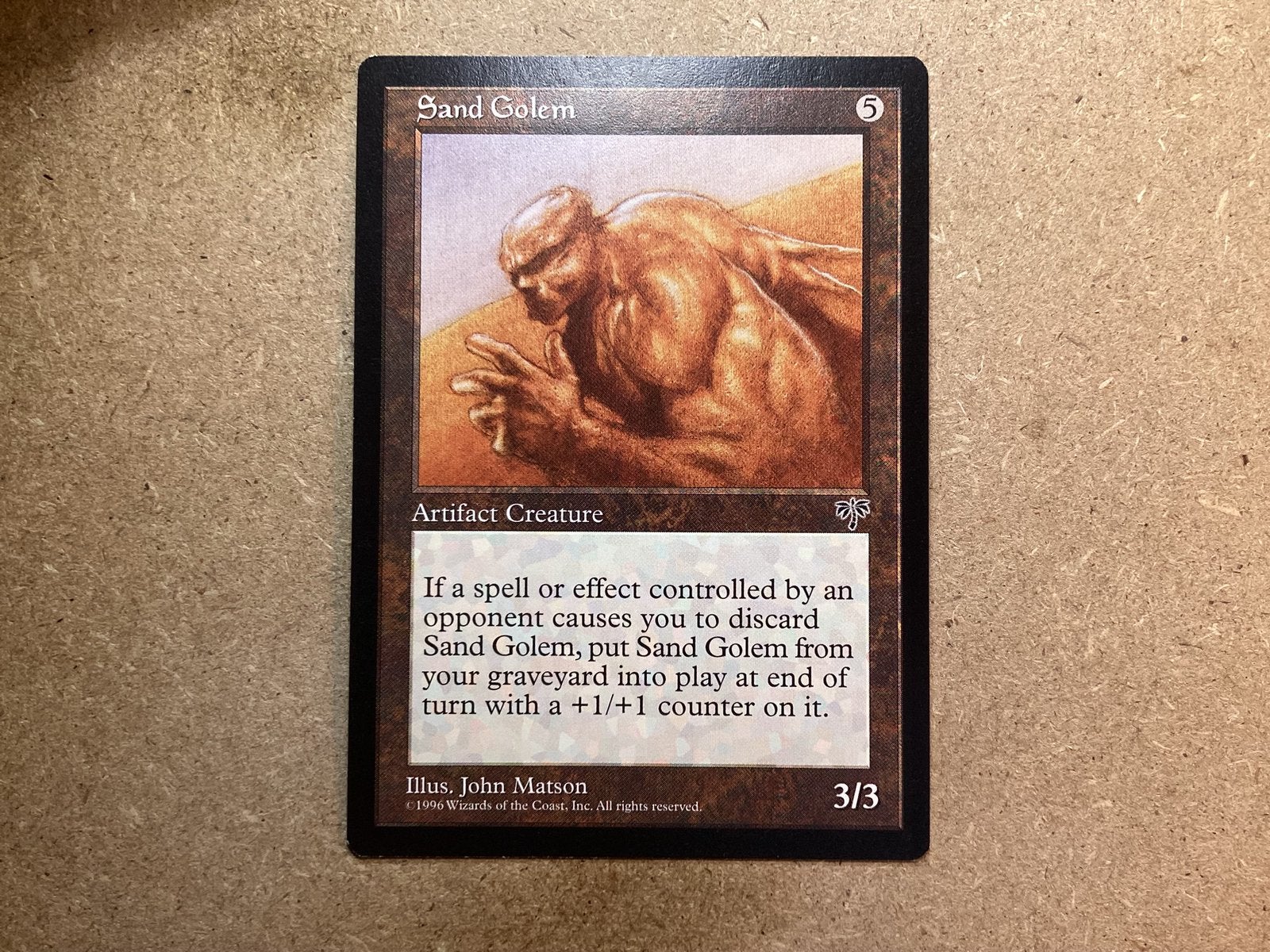1x Sand Golem (Excellent), Ophalen of Verzenden, Zo goed als nieuw, Losse kaart