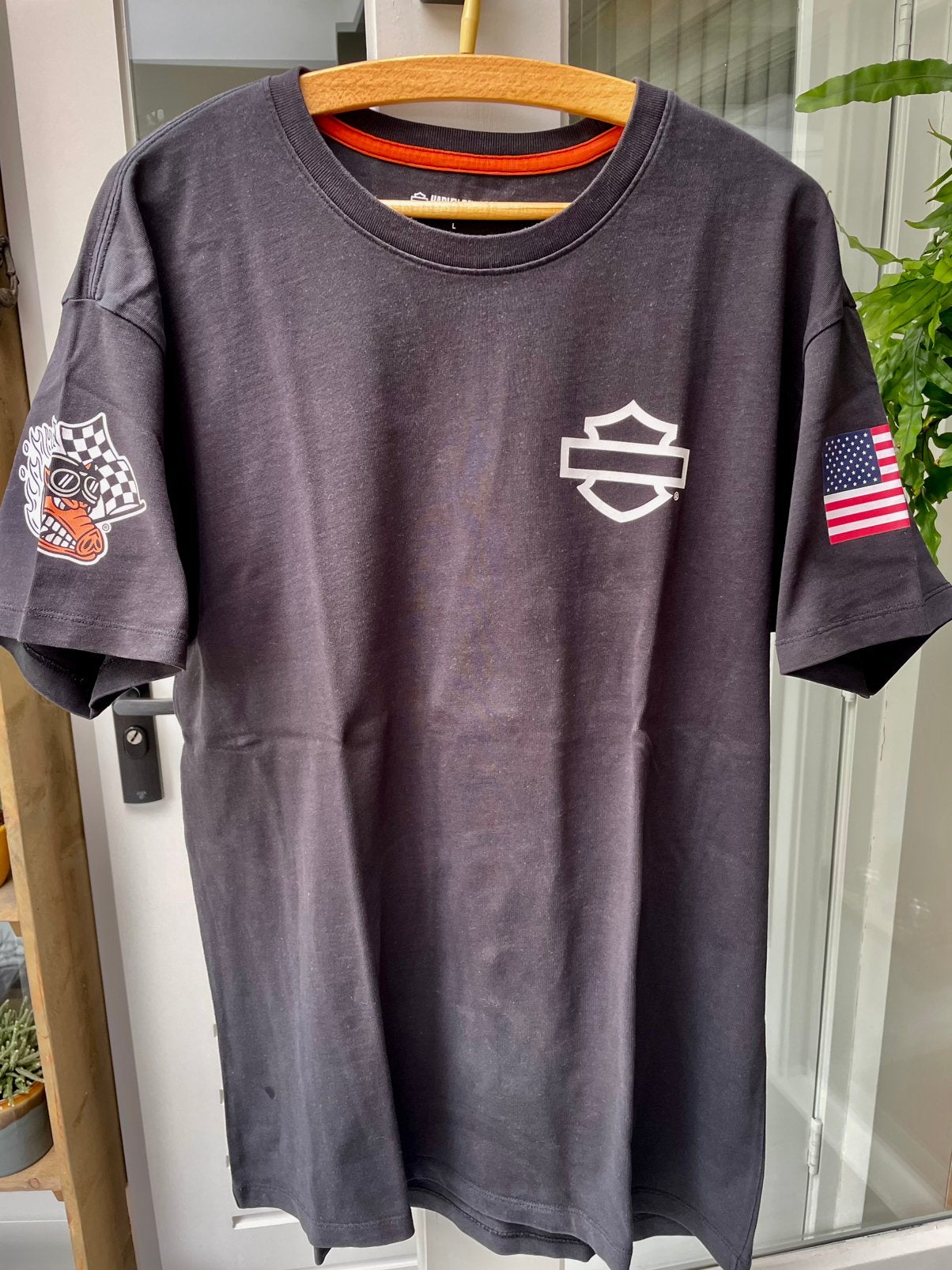 Harley-Davidson Fast Jhonny Factory T-shirt Zwart Maat L, Ophalen of Verzenden, Tweedehands, Overige typen