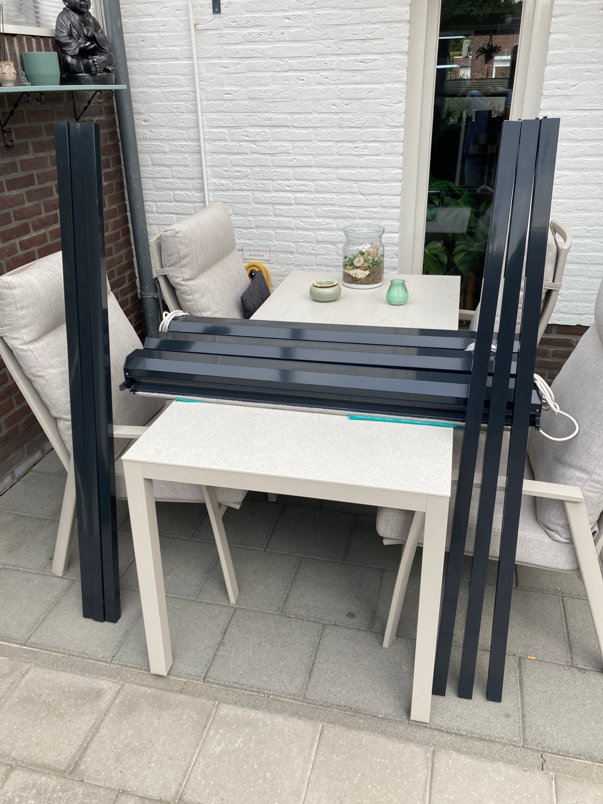 3x Topkwaliteit Heroal Ritsscreens Somfy Motor 119,3x151,2, Ophalen of Verzenden, Gebruikt, Screen