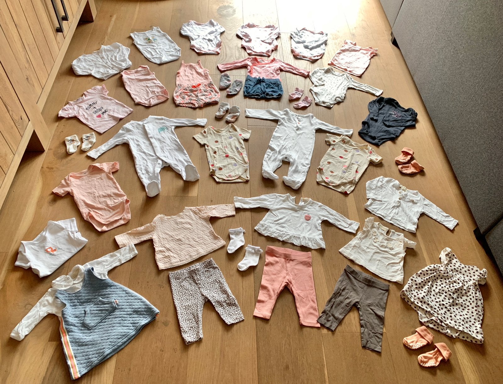 🌸 Leuk groot babykleding pakket meisje maat 62 🌸 Setjes, Ophalen, Gebruikt, Meisje, Setje