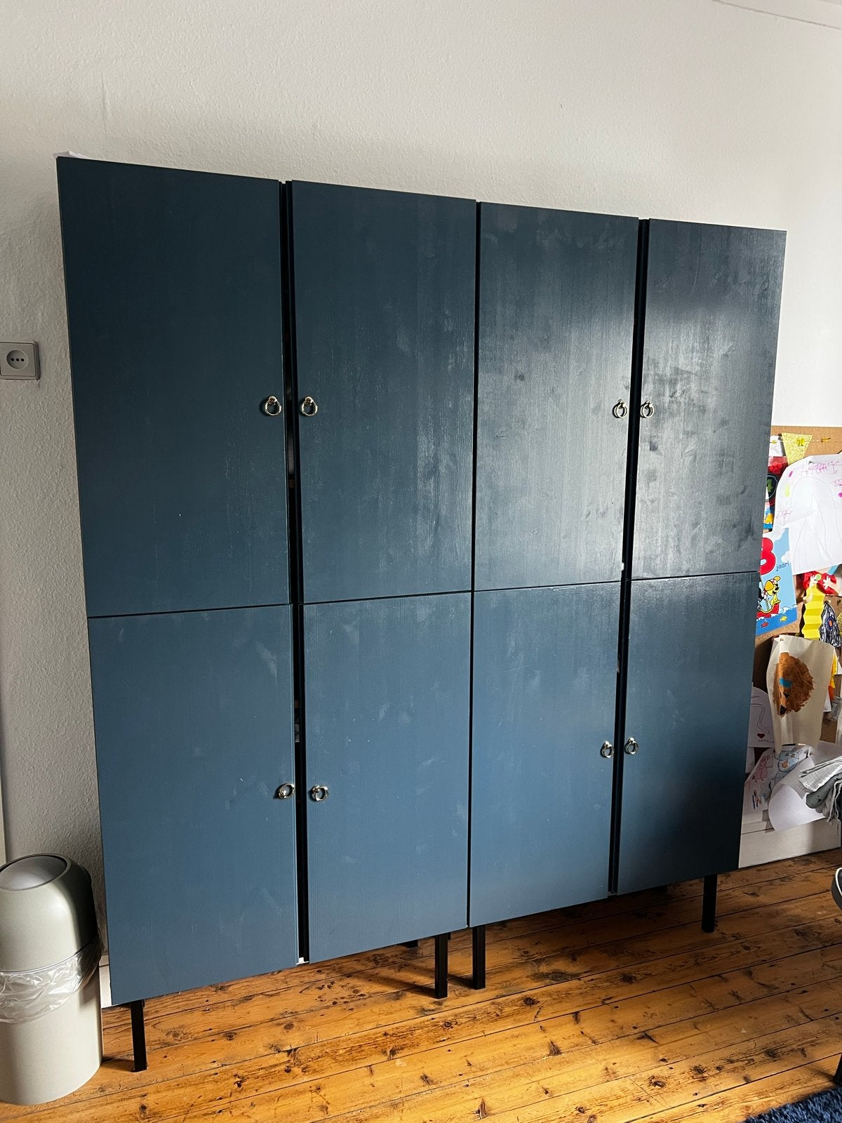 Ivar kasten 4 stuks - Donkerblauw, Huis en Inrichting, Ophalen, Gebruikt, 150 tot 200 cm, 25 tot 50 cm