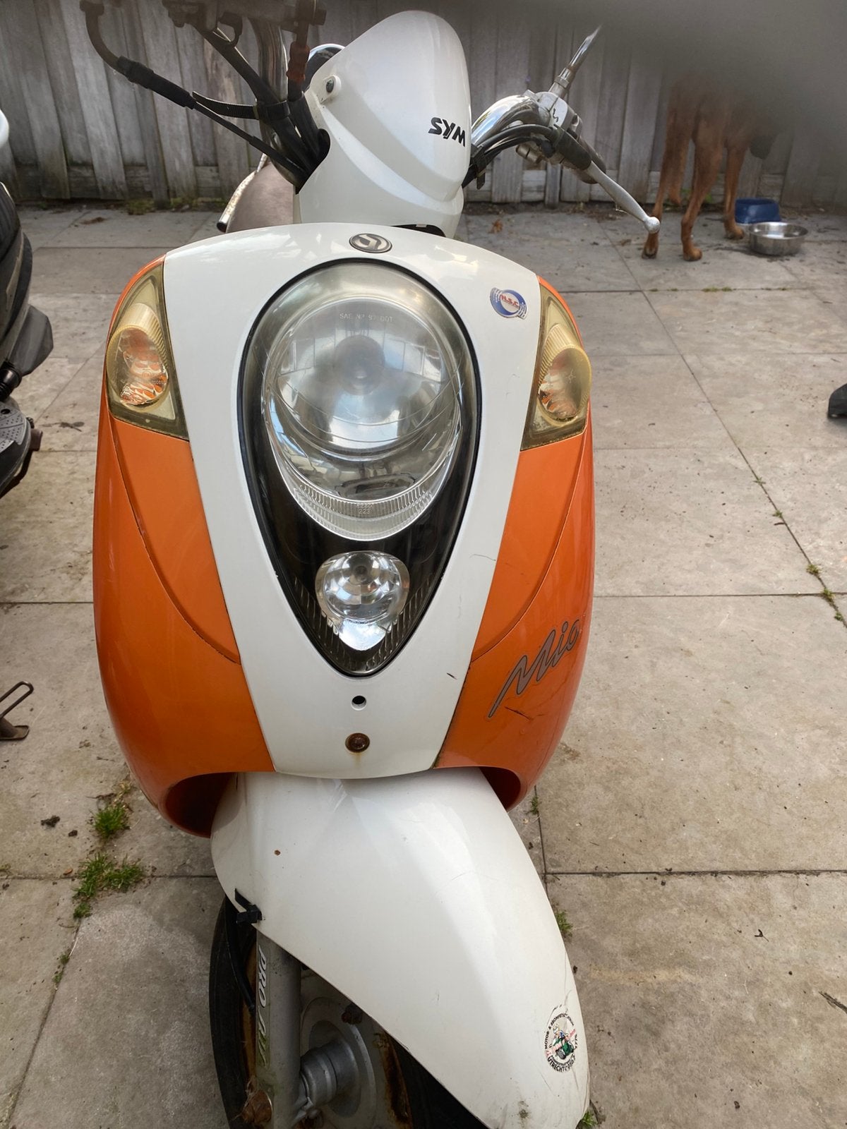 SYM Mio 50 Scooter blauw kenteken, Tweetakt, Gebruikt, Maximaal 25 km/u, Ophalen