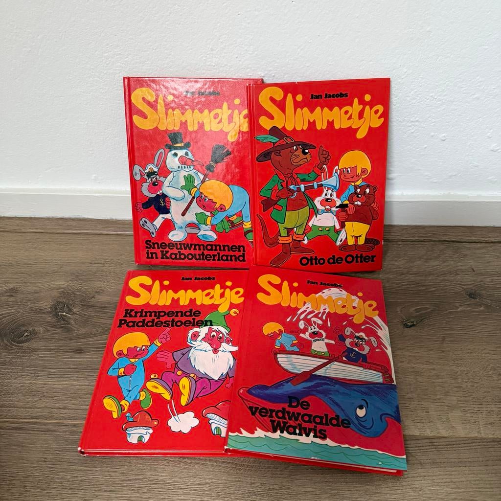 Slimmetje boekenreeks - 4 delen van Jan Jacobs, Boeken, Ophalen, Gelezen, Fictie algemeen