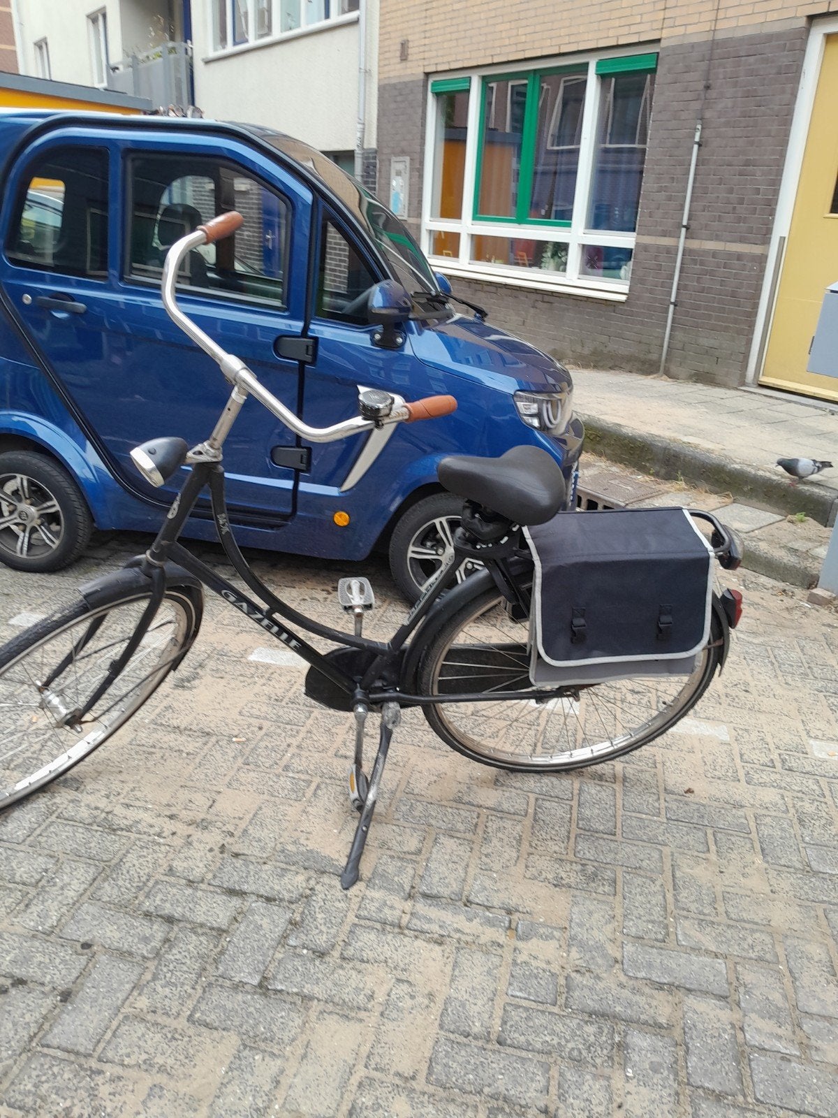 Gazelle fiets, zwart,grote maat, Fietsen en Brommers, Fietsen | Bakfietsen, Ophalen, Gebruikt, Terugtraprem, Gazelle