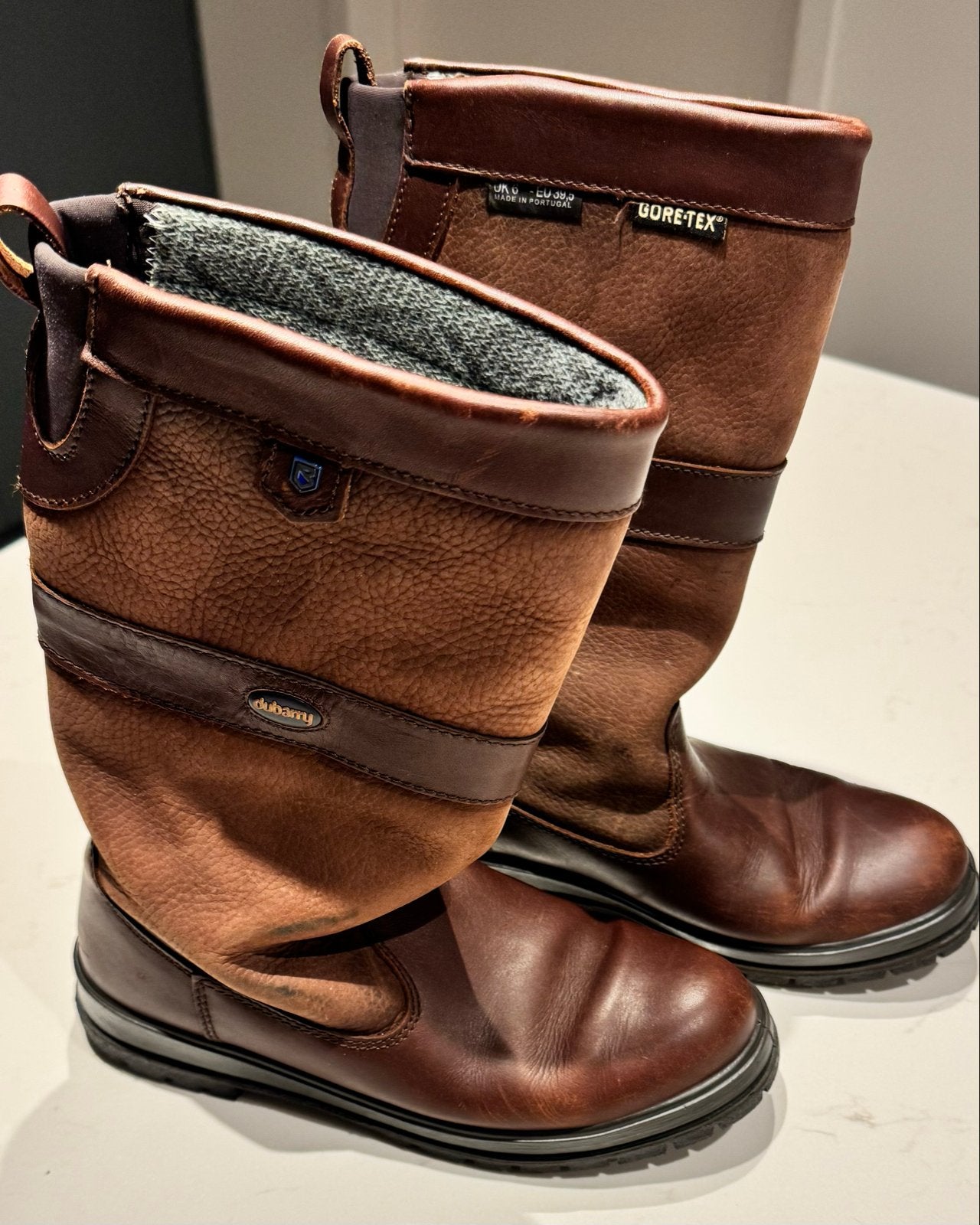 Dubarry leren laarzen, maat 39.5/UK6, Kleding | Dames, Hoge laarzen, Bruin, Ophalen of Verzenden, Zo goed als nieuw