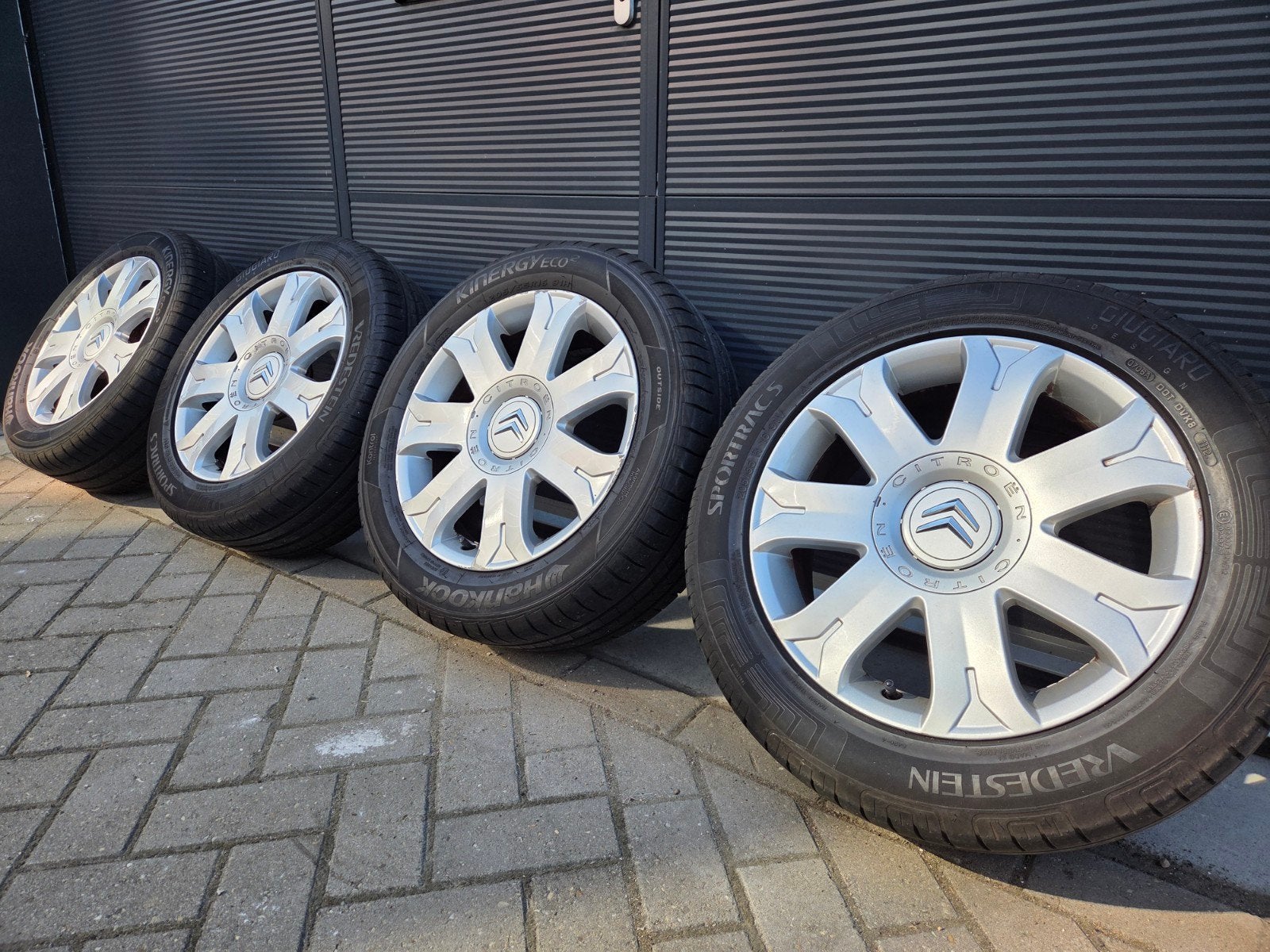 16 inch Citroën velgen met zomerbanden, Ophalen, 16 inch, 205 mm, Zomerbanden
