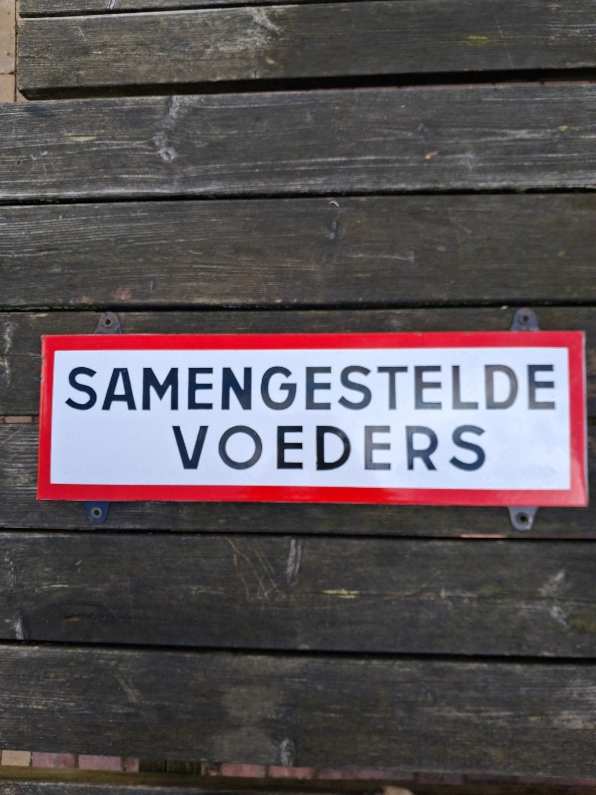 Emaille bord, Verzamelen, Ophalen of Verzenden, Zo goed als nieuw, Reclamebord