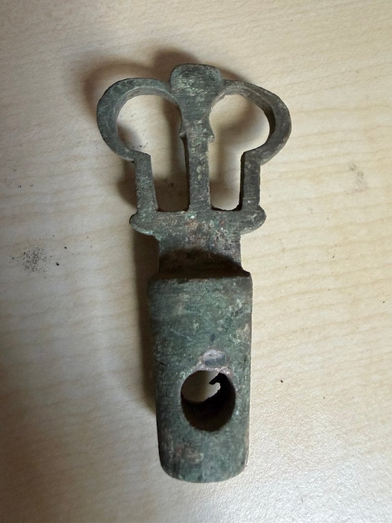 Antieke bronzen tapkraan 18e eeuw – ca. 8 cm – bodemvondst, Verzamelen, Verzenden, Gebruikt, Overige typen, Overige merken