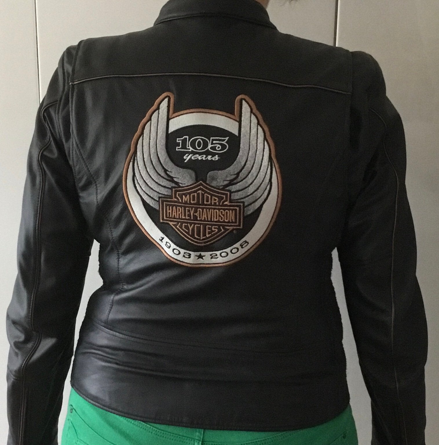 Harley Davidson dames leren jas maat 38/40, Motoren, Ophalen of Verzenden, Tweedehands, Dames, Jas | leer