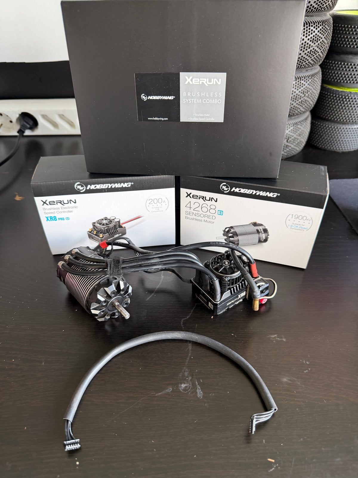 Hobbywing Combo XR8 G3 Pro met 4268 G3 1900KV Motor, Overige merken, Gebruikt, Ophalen of Verzenden, Groter dan 1:32