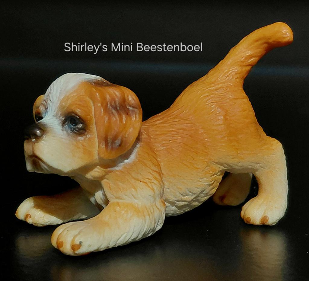 schleich sint bernard puppy, Ophalen of Verzenden, Zo goed als nieuw, Hond of Kat, Beeldje of Figuurtje