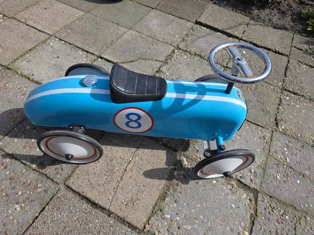 Retro Roller loopauto blauw, Ophalen of Verzenden