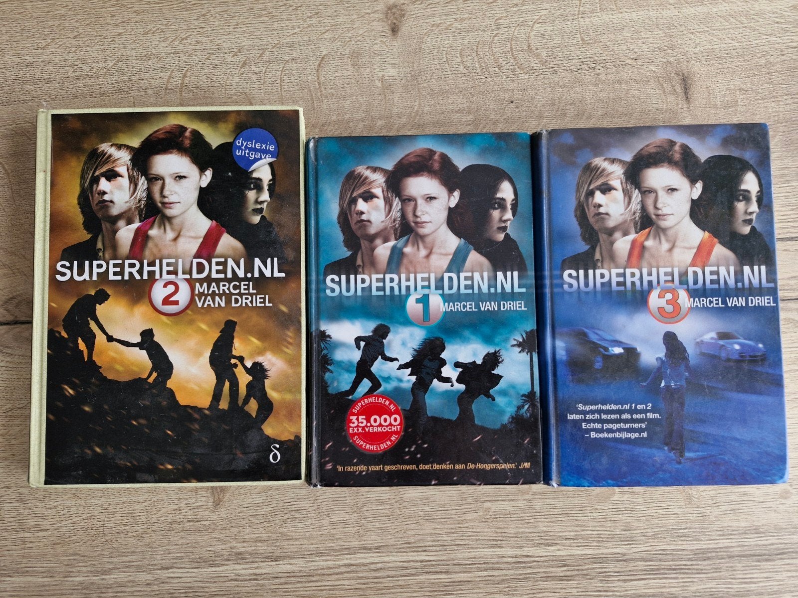 Superhelden complete driedelige serie - Marcel van Driel, Verzenden, Gelezen, Marcel van Driel