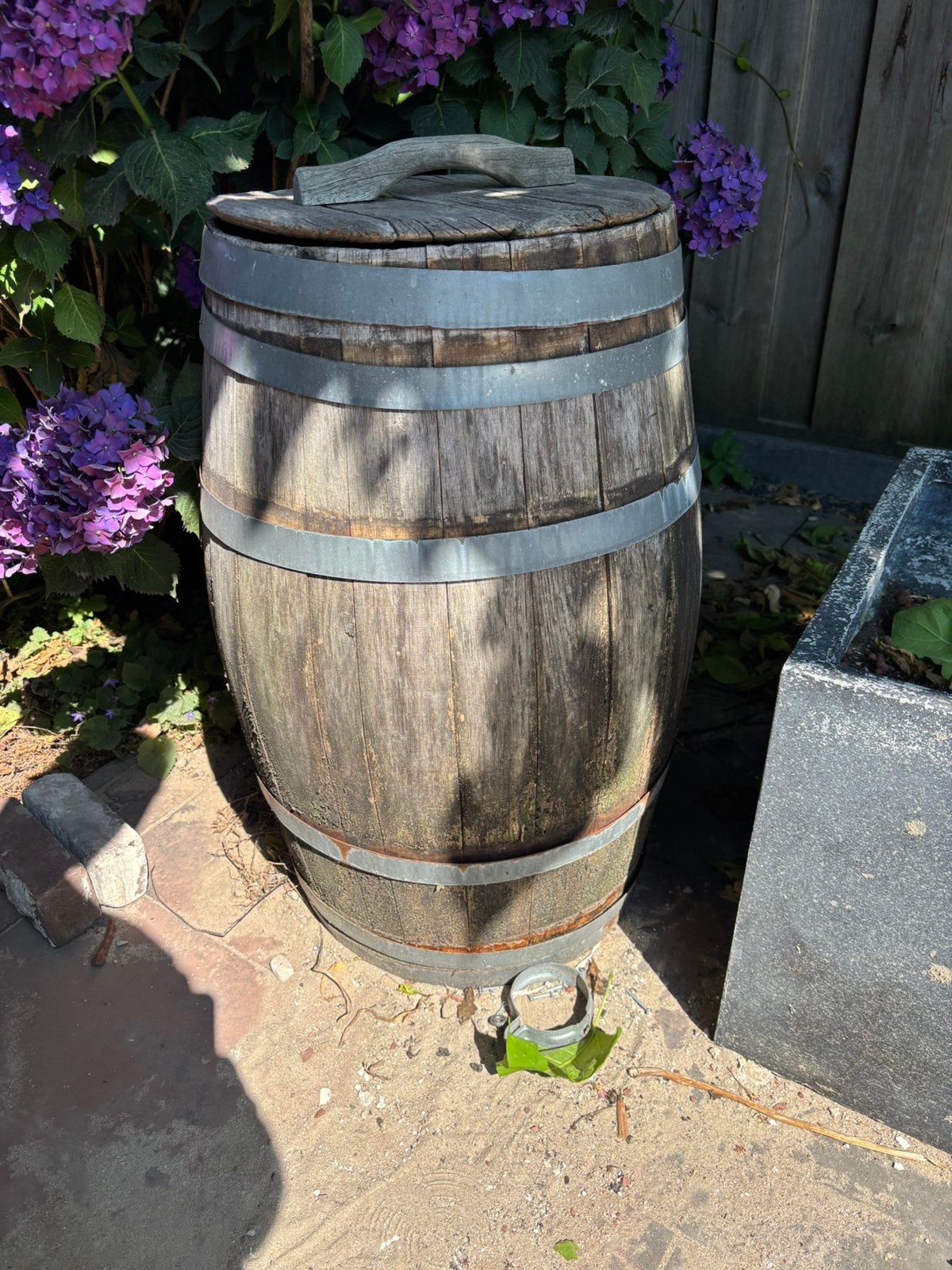 Regenton, Tuin en Terras, Regentonnen, 150 liter of meer, Ophalen, Zo goed als nieuw