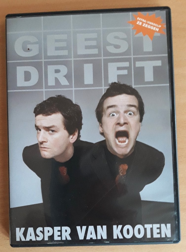 Kasper Van Kooten - Geestdrift + videoclip, Vanaf 12 jaar, Ophalen of Verzenden, Zo goed als nieuw, Stand-up of Theatershow