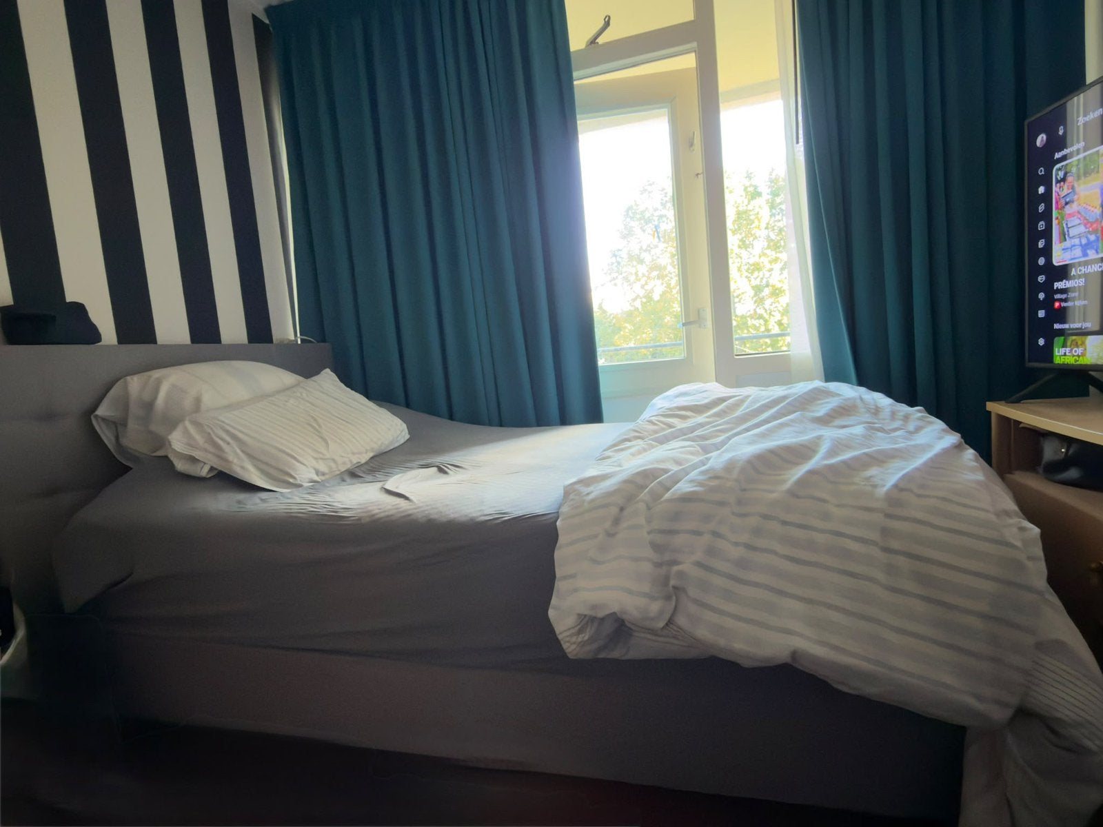 Boxspring 120x200 (zonder matras), Huis en Inrichting, Ophalen, Zo goed als nieuw, Twijfelaar, 120 cm