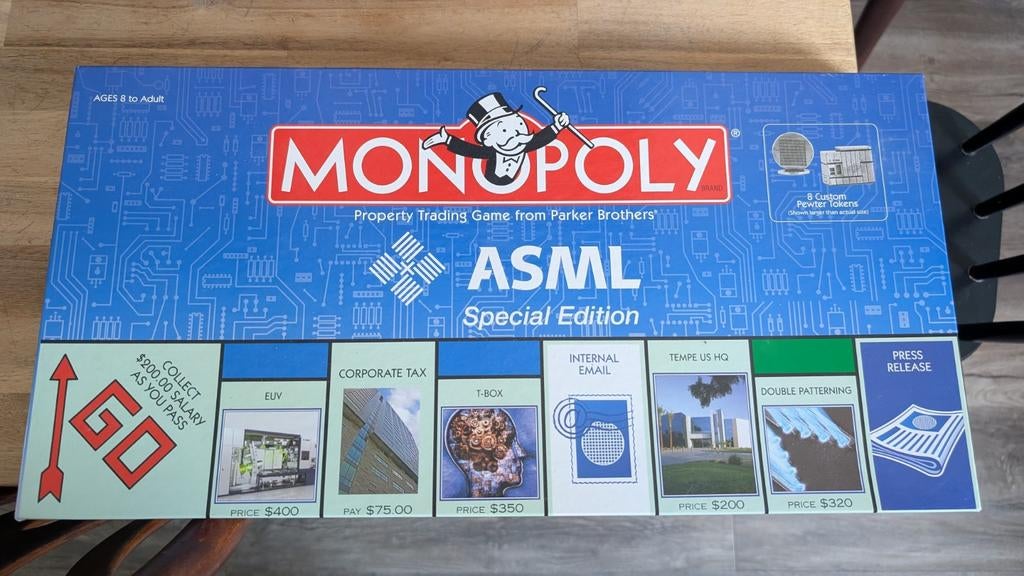 Monopoly ASML Special Edition - Zo goed als nieuw, Vijf spelers of meer, Ophalen of Verzenden, Zo goed als nieuw, Parker Brothers