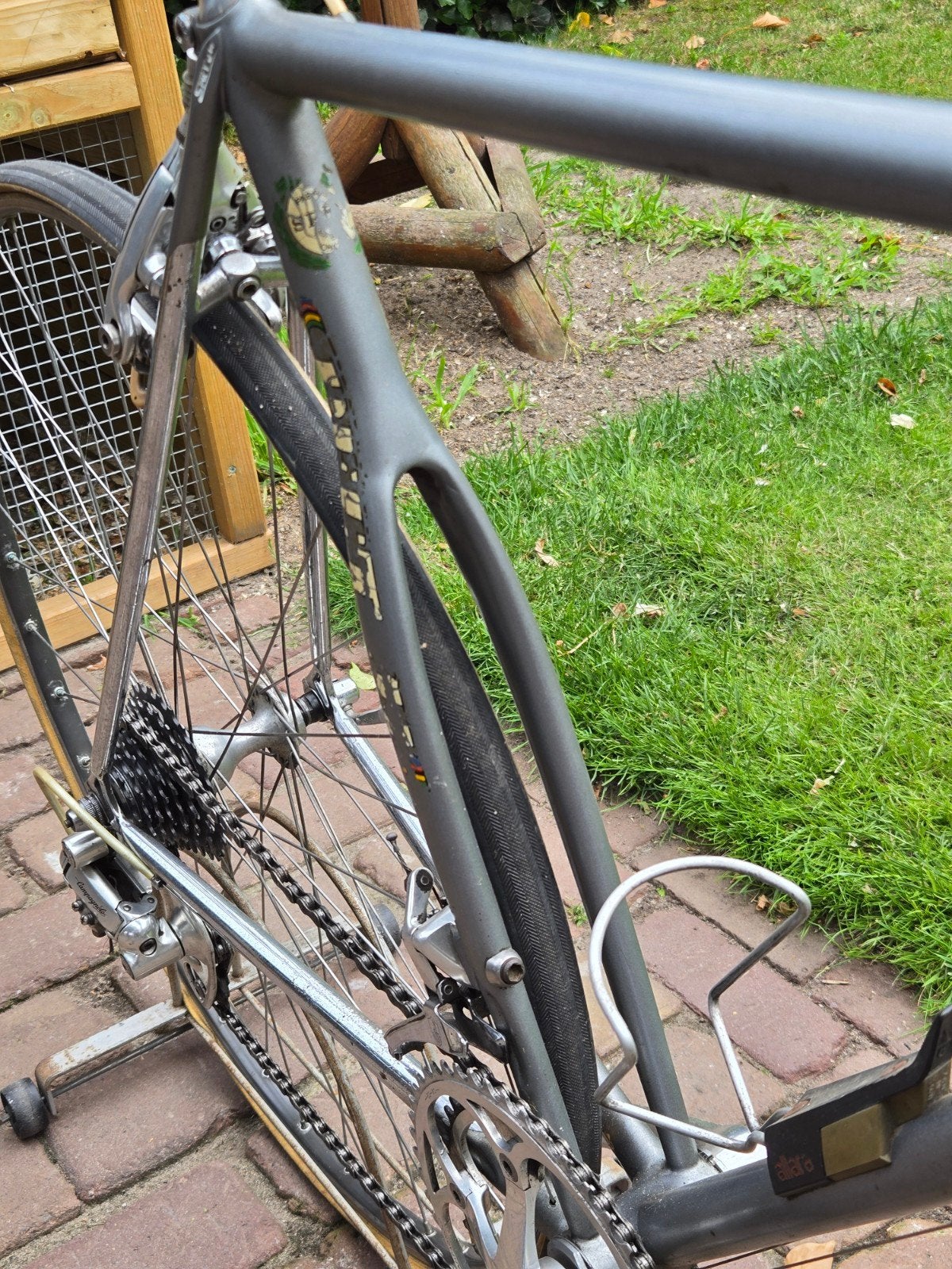 Te koop race fiets compleet met campagnolo afg., 49 tot 53 cm, Ophalen of Verzenden, Meer dan 20 versnellingen, Overige merken