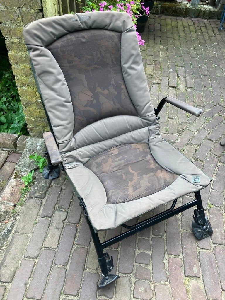 Nash Indulgence Sub-Lo Camo Chair (stoel), Watersport en Boten, Hengelsport | Karpervissen, Ophalen, Gebruikt, Overige typen