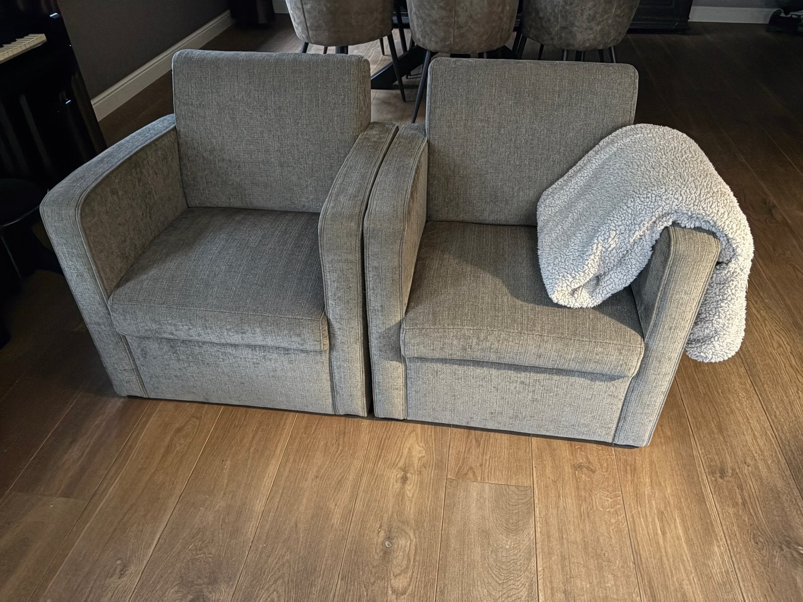 2 fauteuils, Ophalen, Gebruikt, Eenpersoons, Minder dan 75 cm