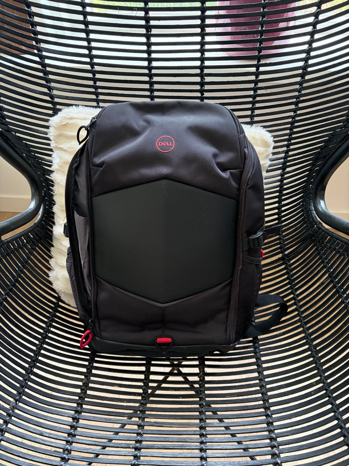 Dell Gaming Laptop Rugzak - Zwart, Computers en Software, Laptoptassen, Gebruikt, Rugzak, 17 inch of meer, Dell, Gevoerd laptopvak