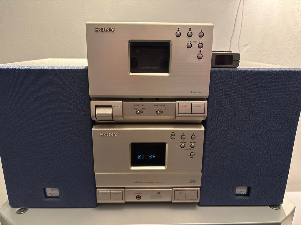 Sony Vintage HCD-T1 met Cassettedeck TC-TX1, Ophalen, Gebruikt, Tuner of Radio, Microset