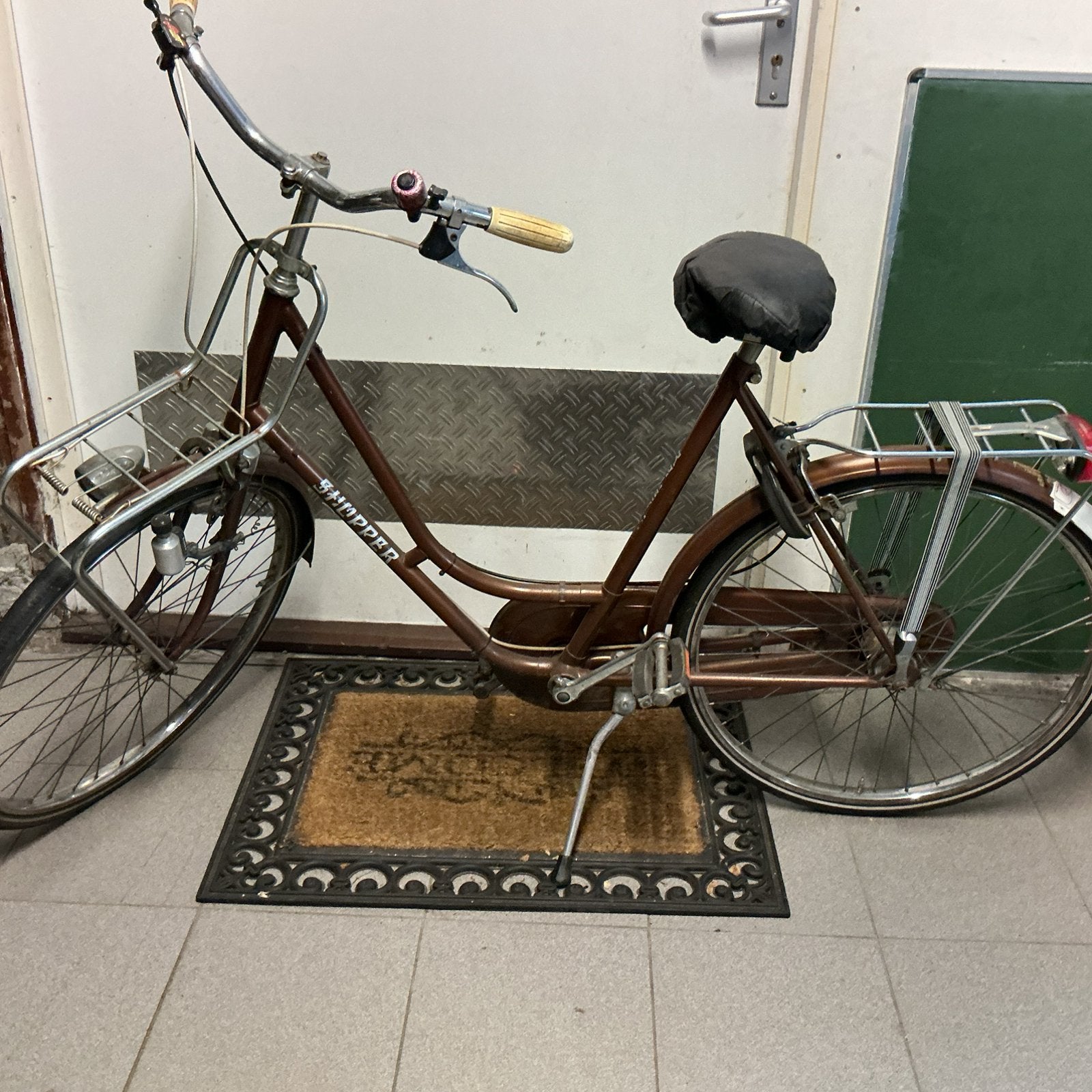 Shopper damesfiets framemaat 52, met knijpremmen, Gebruikt, Velgrem, Versnellingen, 50 tot 53 cm