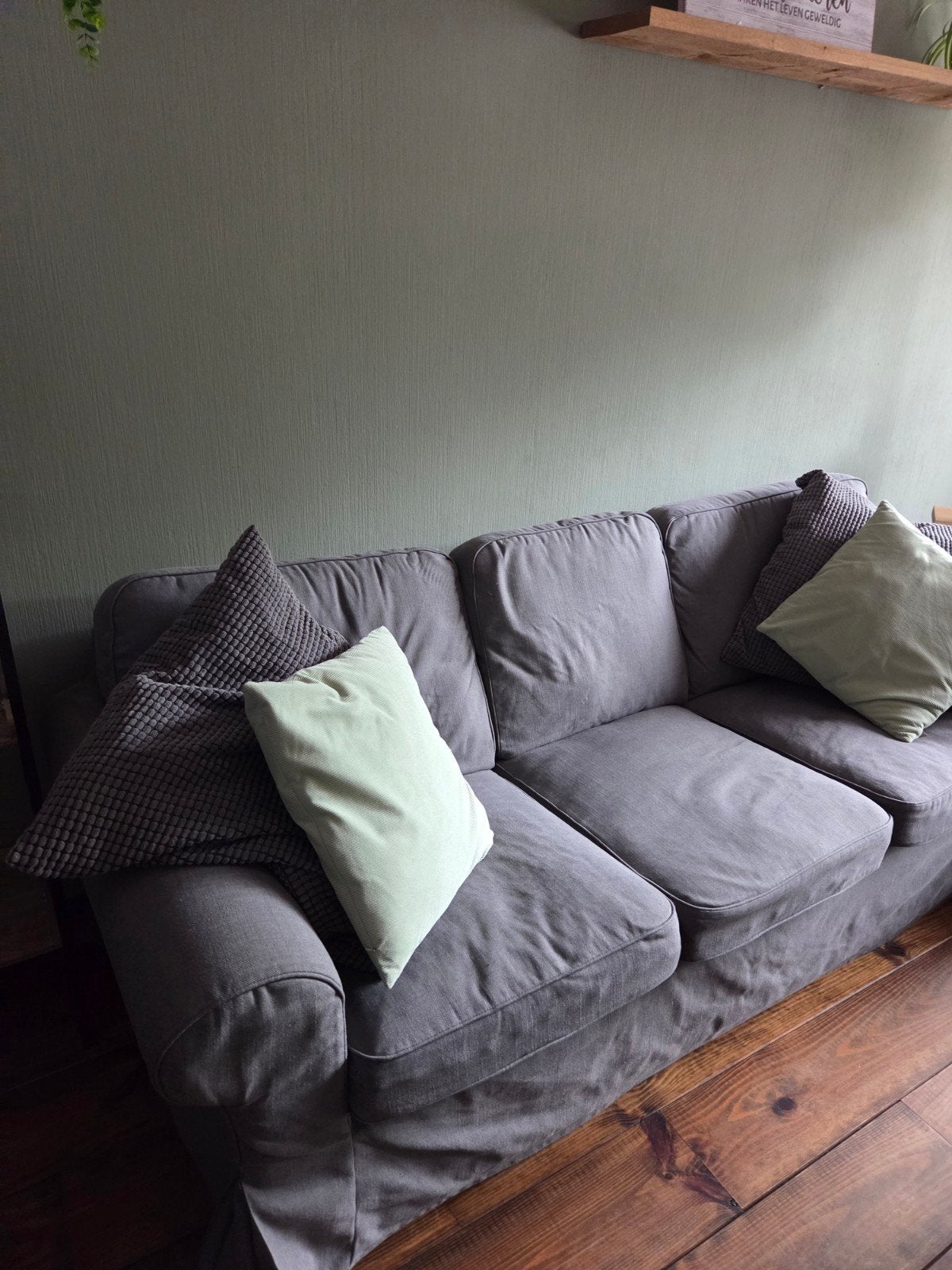 3 zits Ektorp bank, Ophalen, Gebruikt, Driepersoons, 75 tot 100 cm