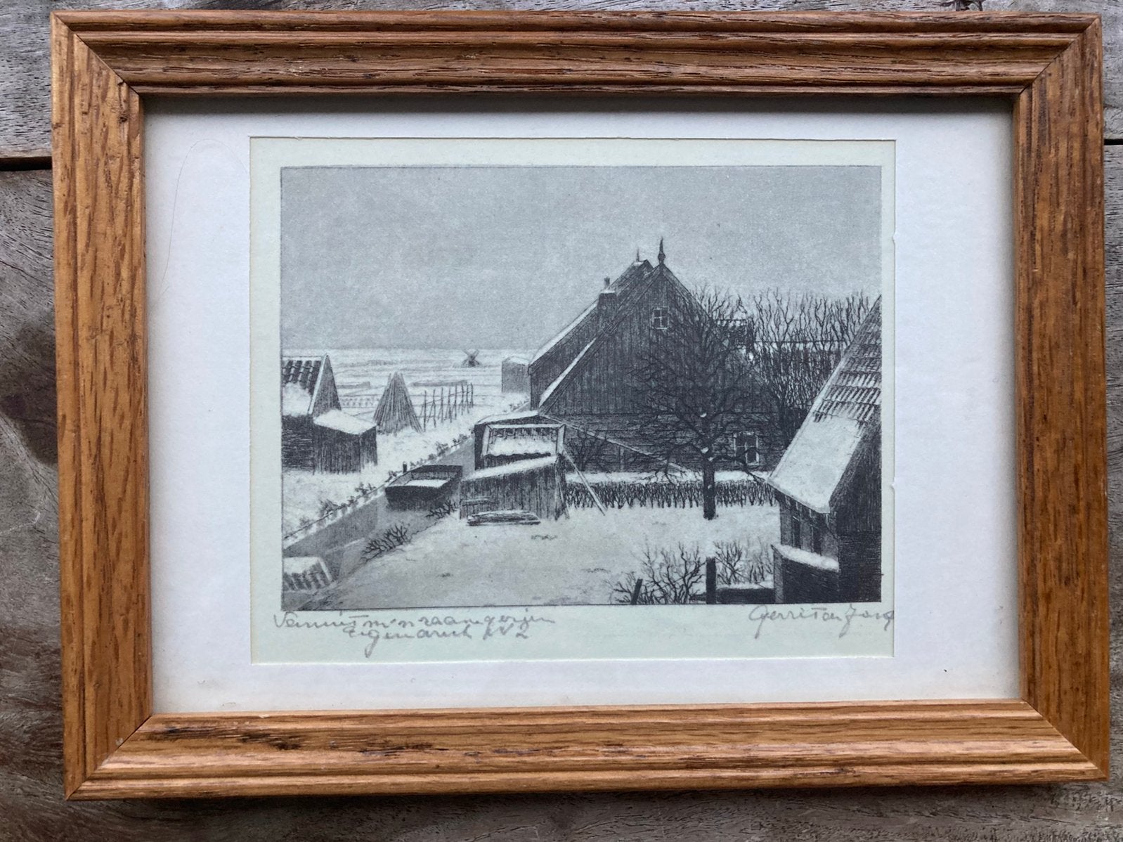 Gerrit de Jong , ets, Ophalen of Verzenden, Ets