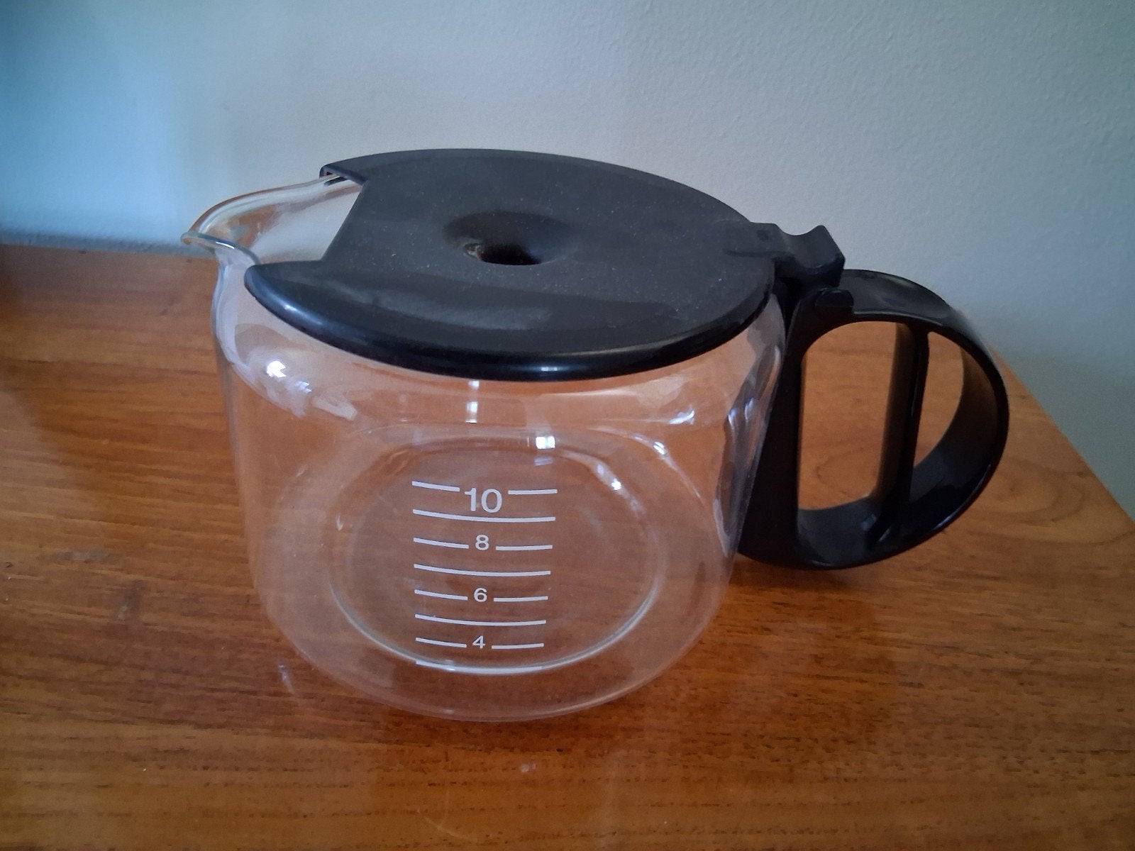 glazen koffiekan met deksel €8, Ophalen of Verzenden, Glas, Pot, Bus of Blik
