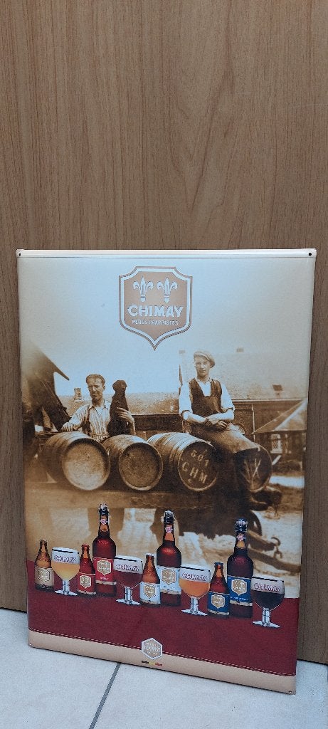 Groot reclamebord Chimay bier (60 x 40 cm), Verzamelen, Ophalen of Verzenden, Nieuw, Reclamebord, Plaat of Schild, Overige merken