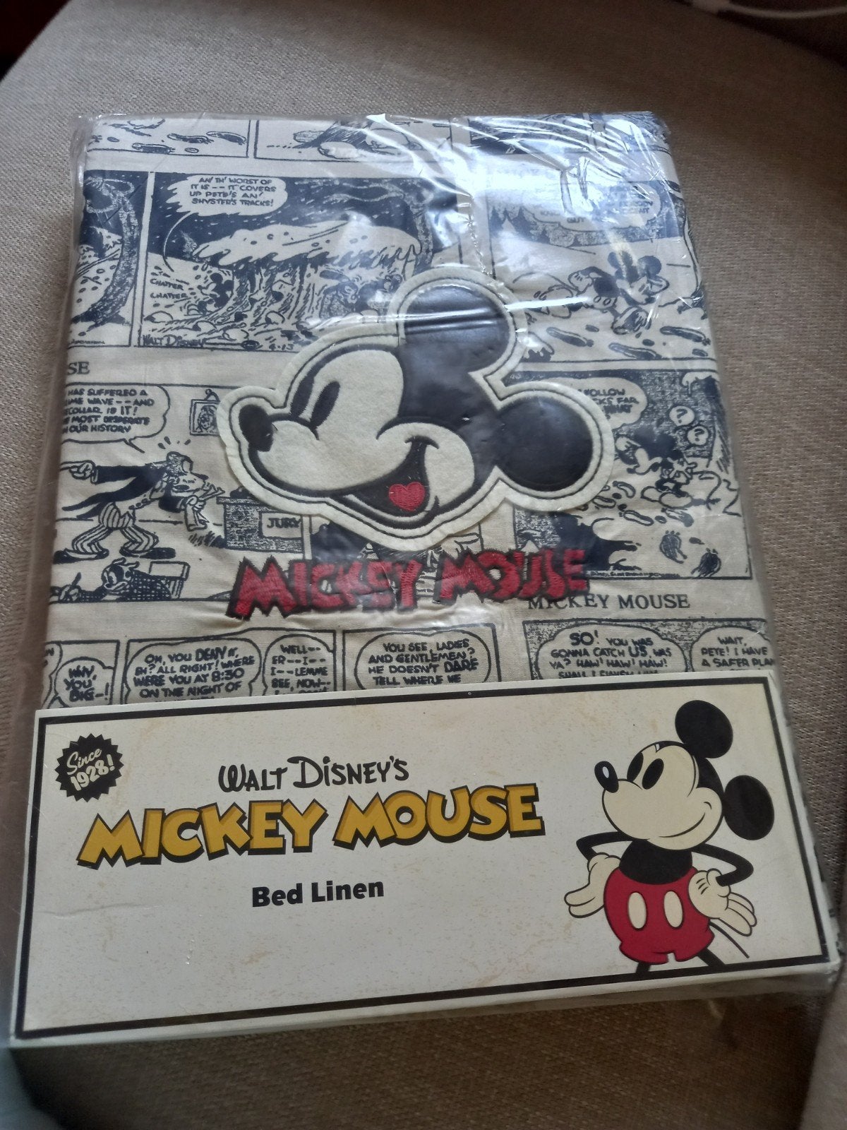 Dekbedovertrek Mickey Mouse.1 persoons., Huis en Inrichting, Slaapkamer | Beddengoed, Ophalen of Verzenden, Nieuw, Eenpersoons